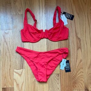Women's Red Bikini Set